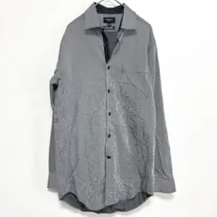 希少 MALE&CO.【M】スリムフィット 長袖シャツ ストライプ 形態安定のサムネイル
