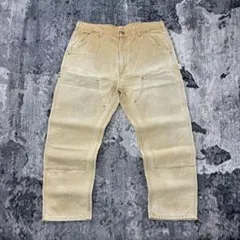 星タグ USA製 90s 実寸W37 Carhartt ダブルニー ベージュ 星タグ USA製 90s 実寸W37 Carhartt ダブルニー ベージュ - メルカリ