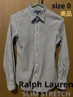 美品【Ralph Lauren】ポロラルフローレンレディースストライプシャツ