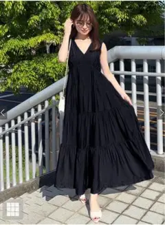 GRL ワンピース ブラック L k8975a