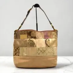 vintage coach patchwork bag 11708 pink - メルカリ