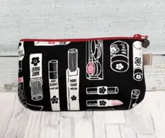 小さいポーチ マリークワント 化粧品柄 デザイン ポーチ お化粧品入れ 小物入れ