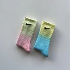 未使用 Nike 靴下　2段染め　ソックス　2足セット　約22～25.5cm