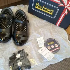 Bio-Fitter 黒 フォーマルシューズ　キッズ　15センチ