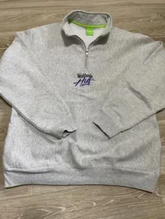 ひでき様専用　HUF ハーフジップ スウェット L グレー