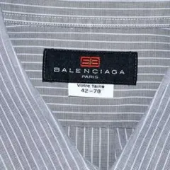 【BALENCIAGA】オールド バレンシアガ ストライプ シャツ グレーのサムネイル