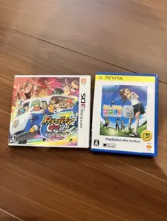 イナズマイレブンGO2 & みんなのGOLF 6 セット　3ds psvita