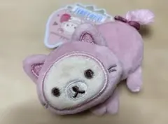 【未使用】コリラックマ　キャット　ぬいぐるみバッジ　猫ネコねこ　苺ダグ付き　匿名