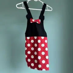 ミニーマウス風 ジャンバースカート 120cm