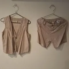 H&M ベスト ショートパンツ セットアップ 3-4Y