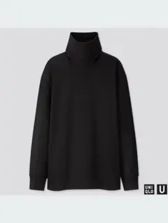 ユニクロ UNIQLO ユニクロユー ブラック モックネック　タートルネック