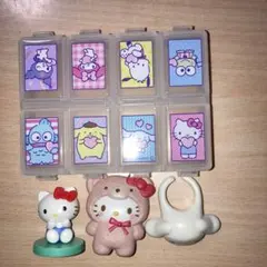 サンリオ　キティクリップ　シナモロール指輪　ピルケース　4点セット