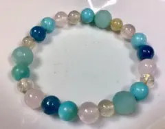 恋愛運成功運カイヤナイト勝負運アマゾナイトお守ターコイズのブレスレット16㎝新品