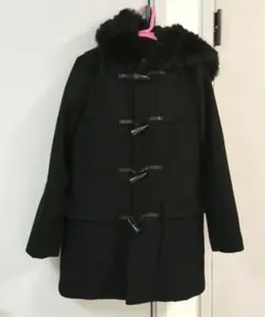 EGOIST　ファー付き黒ダッフルコート