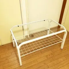 昭和レトロ ワイヤーラック キャスター付 店舗什器 ガーデニング
