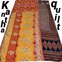 インド カンタキルト ラリーキルト 生地 マルチカバー