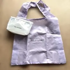 JILL STUART エコバッグ ポーチ付き 未使用 パープル ホワイトのサムネイル