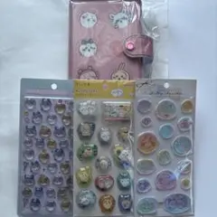 ちいかわ ❤︎ シール手帳 & ボンボンドロップ・わたあめカプセル・シーリング風