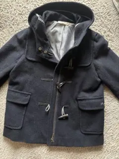 P.ponette フード付きダッフルコート ネイビー　M