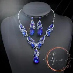 軽量 ネックレス ピアス セット 社交ダンス ベリーダンス 発表会 ボリューム2