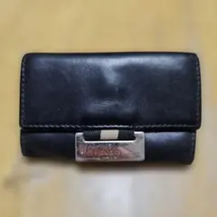 Gucci ブラック レザー キーケース