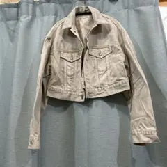 MOUSSY デニムジャケット ベージュ ショート丈