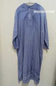 mizuiro ind ピグメントダイ タイダイ シャツワンピース