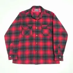 60s ペンドルトン オンブレチェック シャドーチェック ボードシャツ 50s