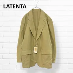 LATENTA✨テーラードジャケット【Ｌ】リネン コットン からし色