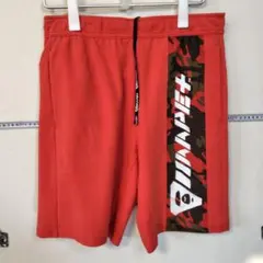 B10）A BATHING APE BAPE カモフラ ハーフパンツ レッドのサムネイル