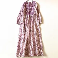 ヌキテパ Dot Dobby Bouquet Long Sleeve Dress - メルカリ