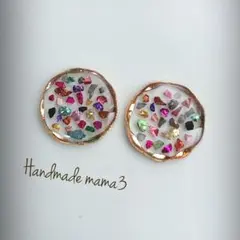 人気 夏 シンプル カラフルクリア大人可愛い華奢 大ぶりピアス イヤリング