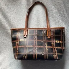 LAUREN RALPH LAUREN トートバッグ PVC ベルト柄