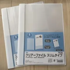 クリアーファイル　スリムタイプ 2セット