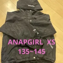 ANAP GIRL フード付きジャケット XS ブラック