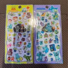 正規品 トイストーリーとモンスターズプチドロップステッカー 2枚セット