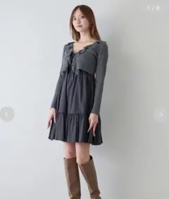 SNIDEL カーデセットキャミワンピース