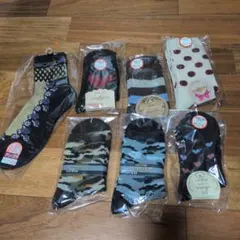 ソックスセット 多様なデザイン 7足