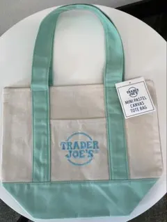 4/7頃発送　TRADER JOE’s ミニトート　パステルグリーン