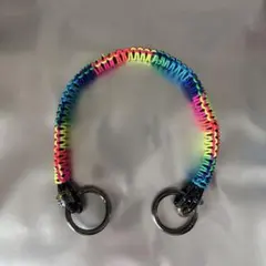 【ハンドメイド】カラフル編み込みハンドルのショルダーストラップ