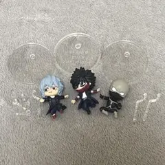 僕のヒーローアカデミアフィギュア 3体セット 透明台座付 ヴィラン ガチャガチャ