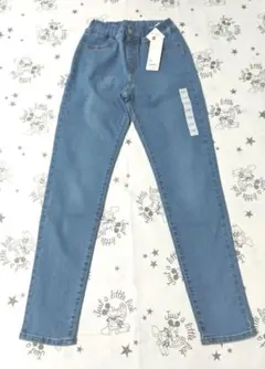 GU キッズ ノビノビデニム　レギンスパンツ 150