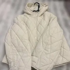 ZARA フード付きキルティングジャケット 73-14