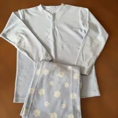 UNIQLO フリース ルームウェア パジャマ ライトブルー M
