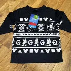 ミッキーマウス柄 長袖カットソー 110