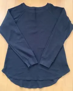 ITEMS URBAN RESEARCH ブラック 長袖ワッフルTシャツ