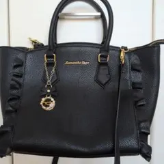 サマンサベガ フラッター 小　黒フリル