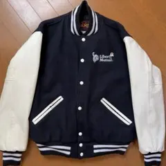 雰囲気◎ USA製 GAME SPORTSWEAR 企業物 スタジャン 紺白 S