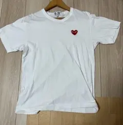 PLAY COMME des GARÇONS ホワイト Tシャツ S