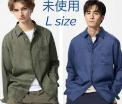 ユニクロ　プレミアムリネンシャツ　L 2枚セット